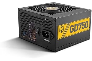 NOX XTREME PRODUCTS Nox Hummer GD 750 -NXHUMMER750GD- Fuente de Alimentación 750W, certificado 80 PLUS Gold, ventilador 120mm ultra silencioso, compatible ATX12v, entrada 230W, color negro