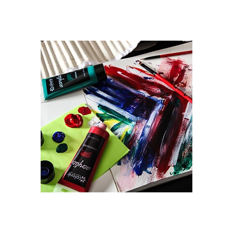 Colore Acrylfarben-Studio-Set – Professionelles Acrylfarbenset für das