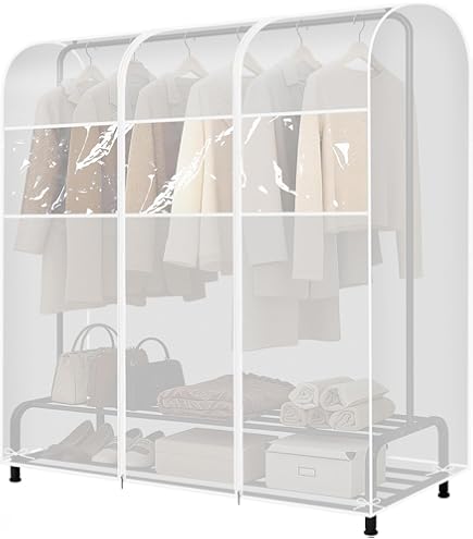 KANUSHI® Industries Set Di 12 Sacchetti Per Sari In Tessuto Non Tessuto Con Finestra Trasparente, Chiusura In Acciaio Inox, Rosa – Antipolvere E Traspiranti