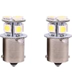 Ampoule LED BA15S 12V 5W / 10W – Feu Stop, Clignotant, Marche Arrière – 8 LEDS 5050 Ultra Puissante