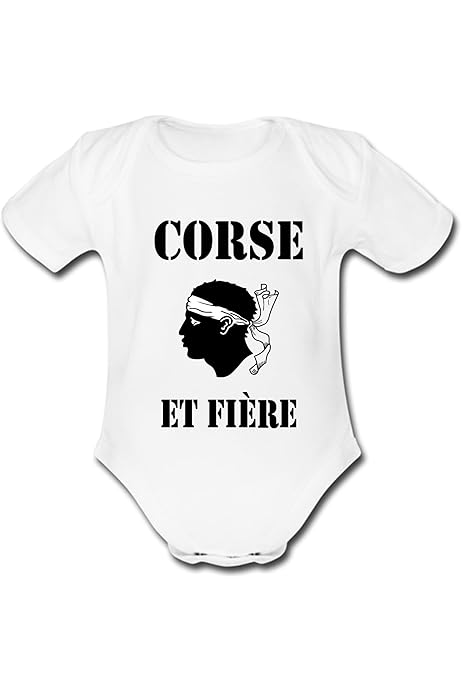 Body Bébé - Manche Longue - Bébé Garçon - Blanc - JAIME LA CROATIE FOND