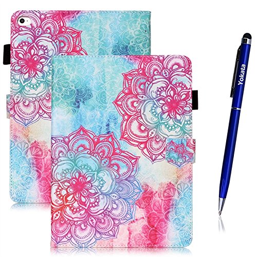 Price comparison product image Yokata iPad Air 2(iPad 6) PU Leather Multi-Function Case with Flip Stand Cover
