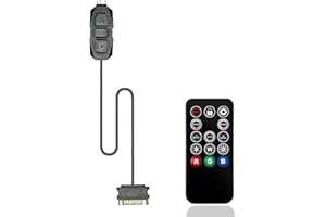 TZMRIT ARGB Controller for PC RGB Case Fans, rozdzielacz ARGB, kontroler SATA Power RGB, wentylator komputerowy, koncentrator ARGB, sterowanie RGB i efekt pojedynczego światła, 14 klawiszy, pilot