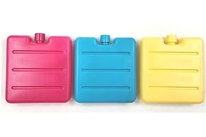 EVELAY Small Mini Freezer Blocks Ice Packs Picnic Cooler Bags Kids Lunch Box