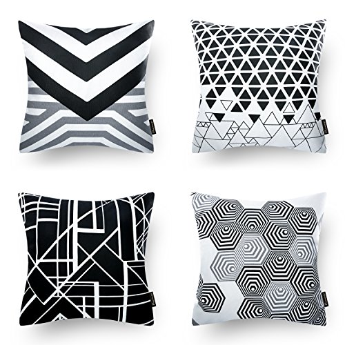 Phantoscope Decorative New Decorative Throw Pillow Case Cushion Cover 18" x 18" 45cm x 45cm (Geometr