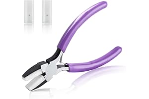 SPEEDWOX 14 cm Doppelzange aus Nylon für Schmuckherstellung - Flache Nylon-Backenzange, Schmuckzange, Handwerkzeuge, Weiche Backenzange