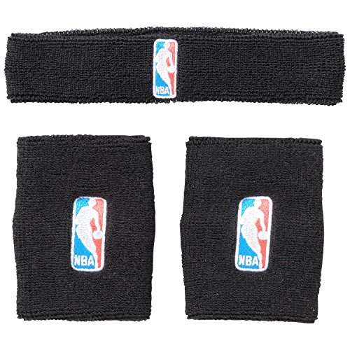 adidas Kappe Nba WB+HB Schweißbänder, Schwarz / Weiß, Einheitsgröße - 2