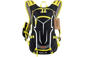 Lixada Vélo Sac À Dos Imperméable À l'eau Respirant Ultraléger Sports de Plein Air Équitation Voyage Alpinisme Hydratation Sac d'eau avec Housse De Pluie