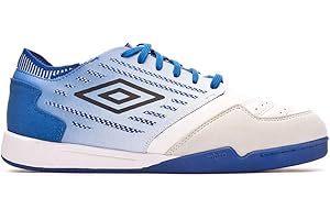 Umbro Chaleira II Pro Sala, Zapatilla de fútbol Sala, Blanco-Azul