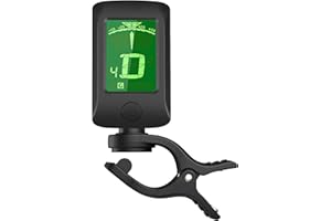Summina Afinador CromáTico para Guitarra,Clip ElectróNico Digital Con Pantalla Lcd,para Guitarra Bajo CromáTico, Ukelele Do/Re ViolíN