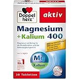 Doppelherz Magnesium + Kalium 400 – Für die normale Muskelfunktion und das normale Nervensystem – 30 Tabletten