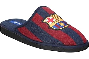 MARPEN SLIPPERS, Zapatillas de Casa de Rizo Ligeras de Verano Oficiales del FC Barcelona de Fútbol para Hombre o Mujer