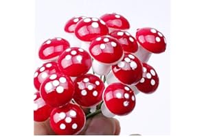 Carry stone 50 stück Mini roter pilz Garten Gepunktete kleine Topf DIY Spielzeug Haus Landschaft Bonsai Pflanze Garten Dekoration rot hohe qualität