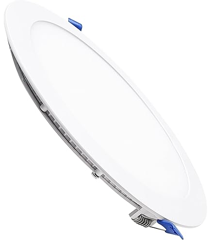 LEDVANCE LED SPOT INTEGRATED SLIM 12cm, Spot Encastré Pour L'intérieur, 8W, Température De Couleur 3000K, 550 Lumen, 240V, Design Plat Et Moderne, Dispositif De Fixation, Blanc