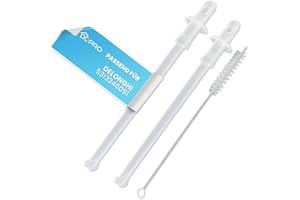 DL-pro Lot de 2 tuyaux pour machine à café + 1 goupillon de 17 cm compatibles avec Delonghi 5313246091 PrimaDonna Elite S Evo Classe Dynamique ECAM37 ECAM55 ECAM656.55 ECAM656.75 ECAM65 etc.