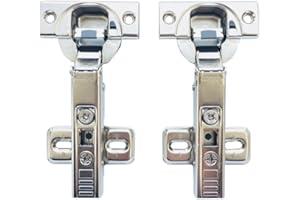 Blum Clip Top BLUMOTION 110 Degree Standard Hinges Kitchen Cabinet Cupboard Door Hinge 71MB3550 Self Slow Close Mechanism Hinge Made in Austria Full Overlay, Pack of 2