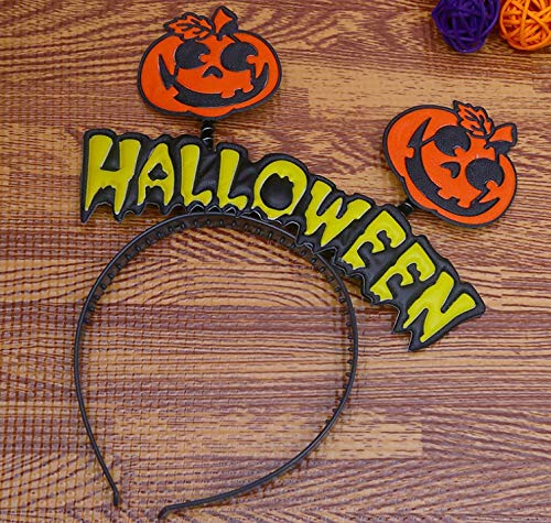 Smallgirl capelli a testa di halloween pipistrello di zucca vampira capelli di loop chiudi diavolo testa di travestimento accessori di capelli - zucca