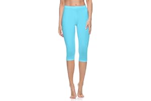 Merry Style Legging Coton Femme Confortable Souple Extensible 3/4 Legging Femme Court Tous Les Jours ou détente à la Maison Vêtements pour Femmes MS10-199