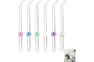 ZESCYHA 6 Pcs Replacement Classic Jet Tips for Waterpik, Oral Irrigator Tips Refill Heads Water Flosser Dental Flosser Systems for Deep Cleaning Between Teeth and Below Gumline – Oral Hygiene Accessories