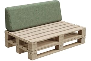 ‎GUTEKISSEN Gutekissen® Palettenkissen, Palletenpolster, Gartenkissen, Palettenauflagen, Sofa, Kissen, Polster, Auflagen Indoor Outdoor PFBG (Rückenlehne 120x35, Pistazie)