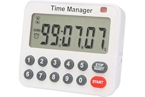 AIMILAR Minuteur de Cuisine numérique avec Saisie directe des Chiffres, Alarme Forte, jusqu'à 99 Heures, 99 Minutes et 99 Secondes