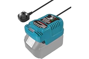 TPDL 18V Battery Charger Compatible with Makita- 14.4V 18V Fast Charger UK Plug Replace for Makita- 18V Lithium-ion Battery BL1860B BL1850 BL1840B BL1835