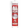 EVO-STIK All Purpose Silicone Sealant, Flexible, Suitable for a Host of Different Applications, Colour: Black