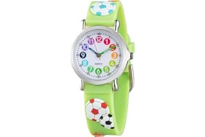 CHAOTECHY Kinder Armbanduhr für Mädchen und Jungen,gut lesbar, um ganz leicht zu Lernen, die Uhr zu lesen