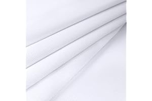 Pllieay Tela de punto de cruz, 14 unidades, tamaño grande, clásica, reserva, color blanco, 59 x 39 pulgadas