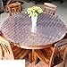 Produktbild Pvc Weiches glas Runde tischdecke Dining schreibtischunterlagen Wasserdicht Anti-verbrühende isolierte spitze l-beweis Kunststoff Kristall-teller Round table pad tischdecke-C Durchmesser90cm(35inch)