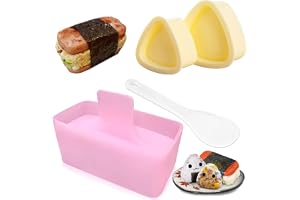 3-pack risformset, musubi-tillverkare press med triangelsushipress (stor & liten), klassisk triangelform för risbollar, sushi