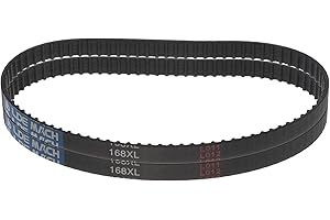 sourcing map 2 Stück 168XL 037 Zahnriemen 84 Zähne Gummi Zahnriemen 0,37" Breite 0,20" Steigung Gummizahnriemen Keilriemen Industrie Antriebsriemen Mechanische Ersatzriemen