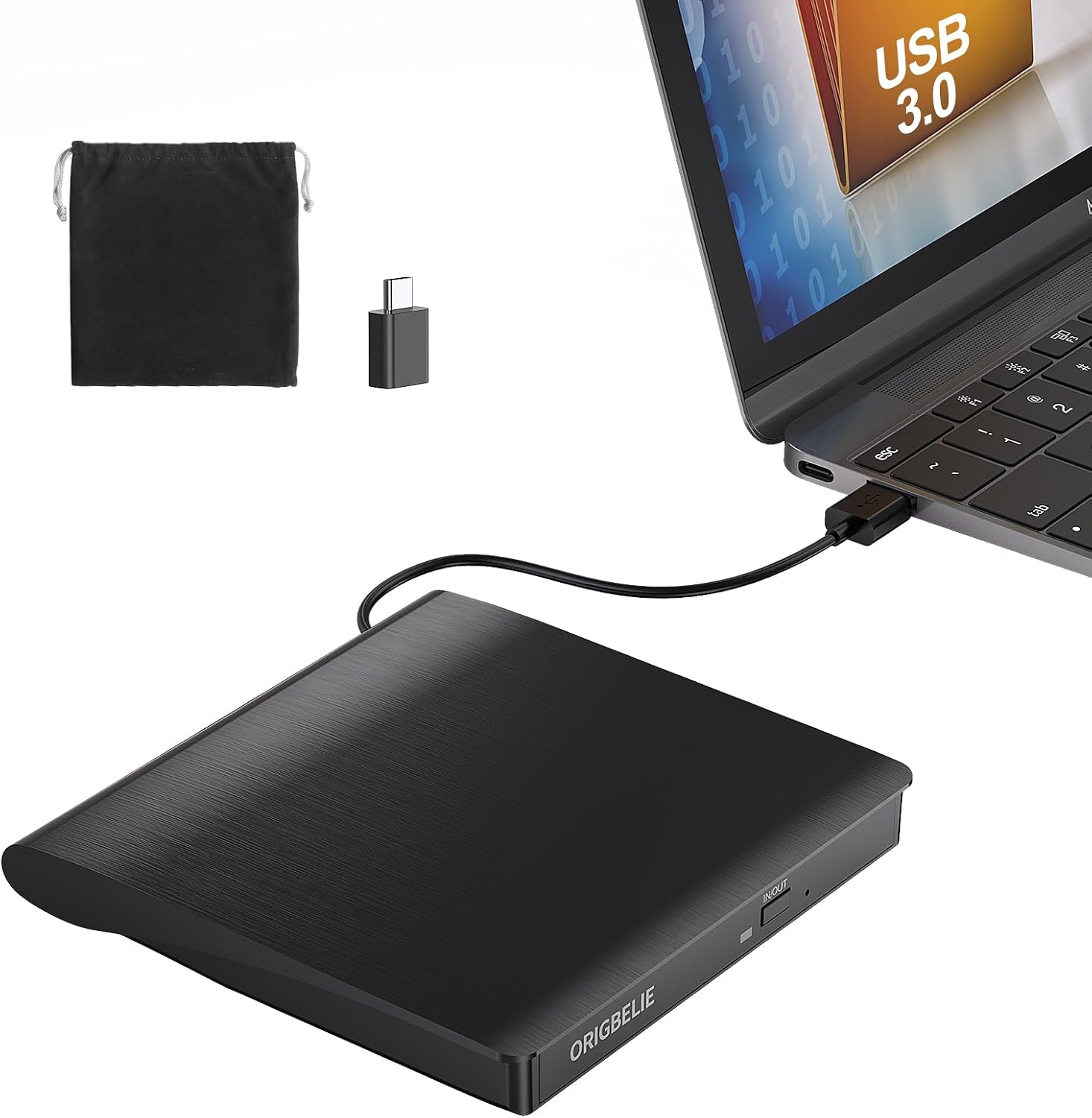 Faut-il Acheter le ORIGBELIE Lector CD Externo Plug Play CD DVD (Sélection) ? Notre Avis