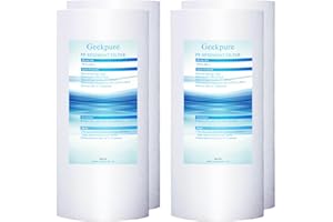 Geekpure 10 Inch PP Sediment Filter Cartridge for Whole House Water Filtration System-4.5" x 10"-5 Micron