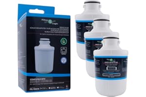 3X FilterLogic FFL-105CH Fridge Water Filter Cartridge Compatible with Microfilter MFCMG14211FR / MFCMG14211F fits Hotpoint C00300448, SXBD922FWD, SXBD925FWD, Caple CAFF205 SBS Refrigerator