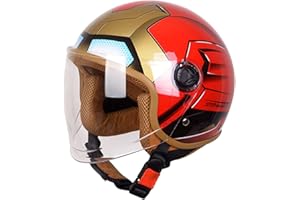 SJAPEX Casco Moto Bambino | Casco Scooter per Bambini e Bambine con Visiera Antigraffio, Taglia unica: 48-56 cm