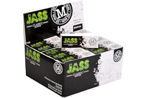 Filtres à Cigarettes JASS Hard Classic Edition – Boîte 50 Carnets x50 Tips (2500 Filtres) – Carton Perforé Taille M (20 mm) | Souple, Résistant et Facile à Pliage