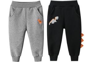 TOKYMOON 2er Pack Kinder Junge Sweathose Kids Karikatur Drucken Sporthose Jogger Pants Hose Babyhose Warm Jogginghose Jungen Mädchen Jogginghose Baumwolle Kinder Sweathose
