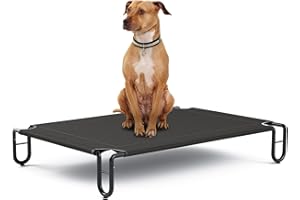 KORIMEFA Brandina per Cani Lettino Rialzato per Cani Grande Cuccia Cane Interno Esterno Brandina Cane Taglia Grande Lettino Rinfrescante per Animali Domestici, 122x85cm (L)