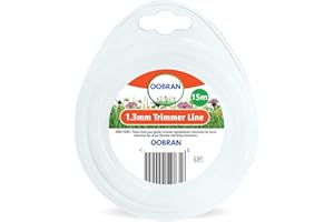 VONRUSS-UK 15M Garden Strimmer Trimmer Line Cord 1.2mm 1.6mm 2mm Nylon Wire Garden Grass (1.3mm x 15m)