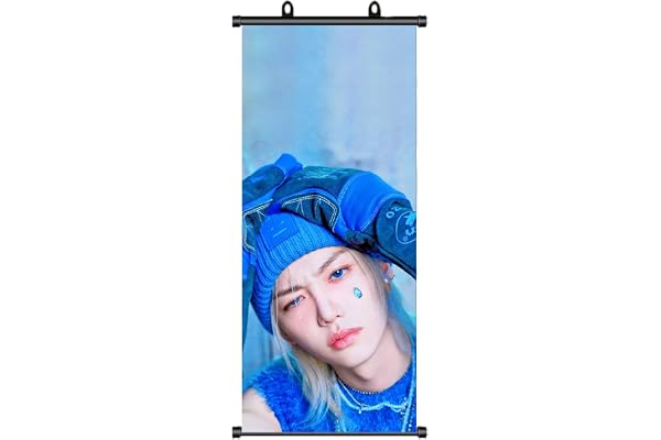 Stray Kids - Poster Stray Kids Felix - Tableau à rouler - Article de fan de StrayKids Felix Scroll - Décoration d'anniversaire - Tissu pour décoration murale - 70 x 30 cm