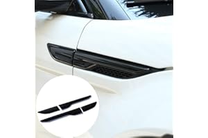 YIWANG ABS cromato per portiera laterale parafango presa aria trim 4 pezzi per RangeRover Evoque 2012-2018 accessori auto (nero lucido)
