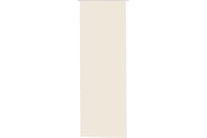 ‎BESTLIVINGS Bestlivings Flächenvorhang Blickdicht 60x245cm, Schiebegardine als Raumteiler (Beige) mit Klettband Befestigung, Gardine Vorhang zum schieben