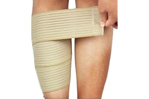 FAXIANTHER Sports Elastic Compression Bandage Wrapped Support Brace for Ankle Knee Elbow Calf Splint Wrist Muscles - Pain Relief Outdoor Gym Sports Fitness Yoga Leg Sleeves Shin Band Strap Protector Guard, 1 Pc