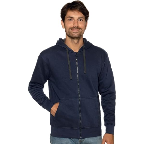 Maglia Lunga Uomo Ande Qualido Full Zip - Felpa Con Cappuccio, Tessuto Elasticizzato, Outdoor