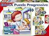 Diversión, pieza a pieza Puzzles Educa - Mayor Quiero Ser, Rompecabezas progresivos, 12-16-20-25 Piezas (15618)