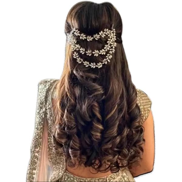 Karatcart Kundan Studded Hairband For Women - Handcrafted Metal Hair Band, Gold Plated, Traditional Embellished - View #5
