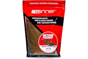 ‎TANDEM BAITS Tandem Baits Method Feeder Pellet, Brasse Schleie Karausche Karpfen Pellets, Pellets für Karpfen-Angeln ohne Mühe, Köder, Karpfenzubehör für Profis Hobby-Angler 2mm 1 kg