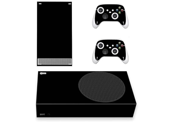 playvital Autocollant pour Xbox Series S Manette Accessoires,Skin pour Xbox Series S Console Sticker-Noir