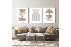 EPOKNQ Peinture d'art mural bohème, poster abstrait moderne pour chambre à coucher, salon, décoration murale, sans cadre (K4,30 x 40 cm x 3)